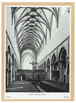 Vorschaubild Maulbronn: ehem. Zisterzienserkloster, Inneres nach Osten, Blatt aus Deutsche Kunst, Angelsachsen-Verlag